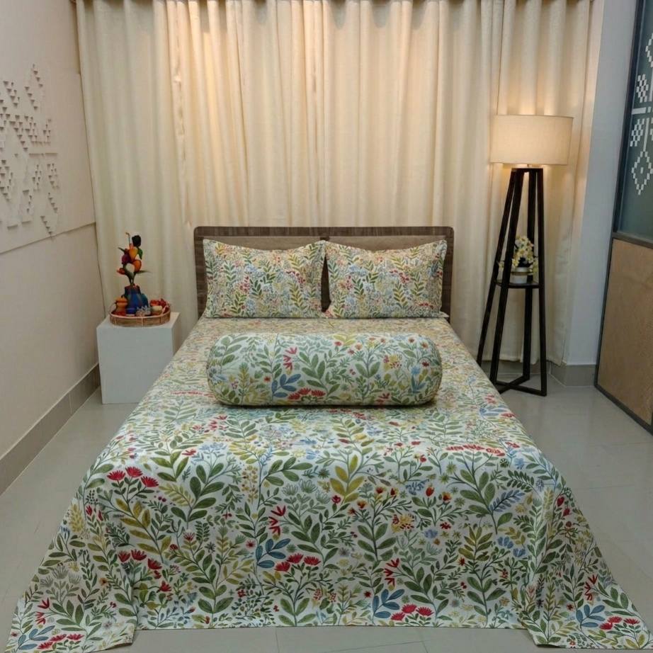 Ortha Sasrayi Luxury Bedsheet - Free Side Pillow Cover
