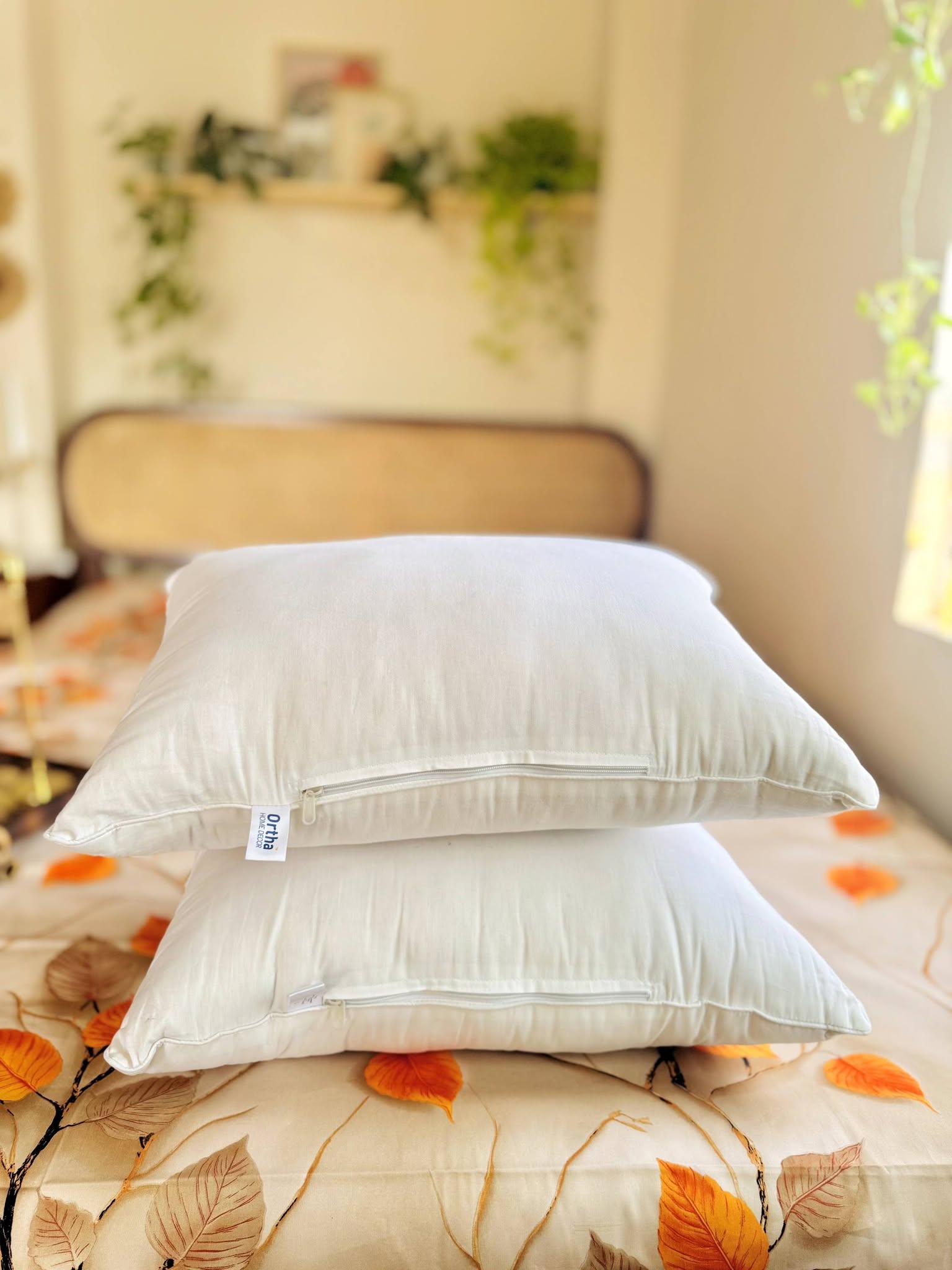 Premium Quality Ortha Shimul Tula Ortha Pillow (18/24 Inch) – Solid White - 1Pecs