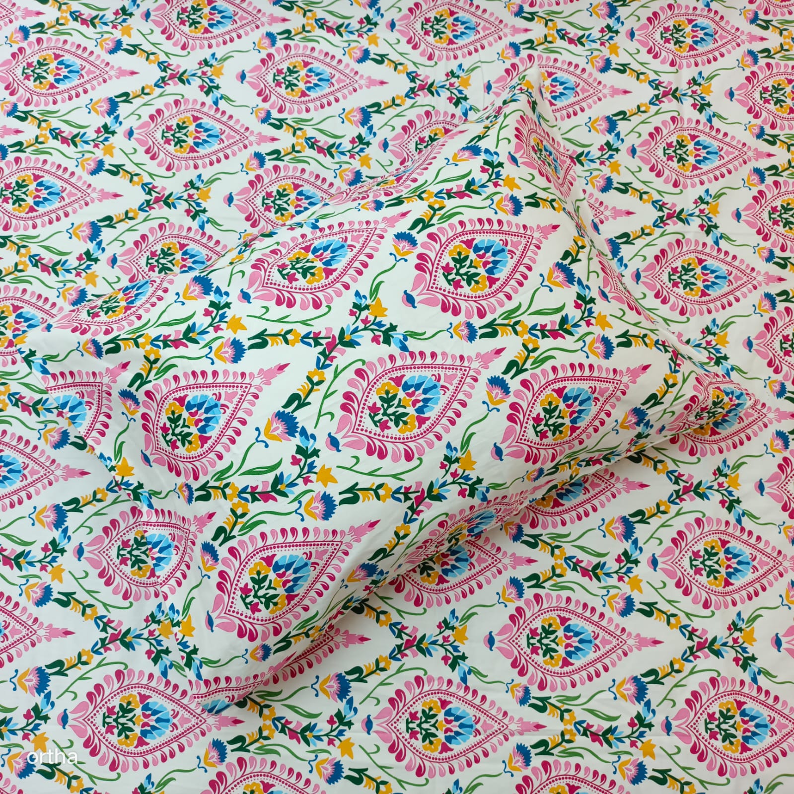 Head Pillow Cover – 100% Cotton (18/26 Inch) – 1 Pcs