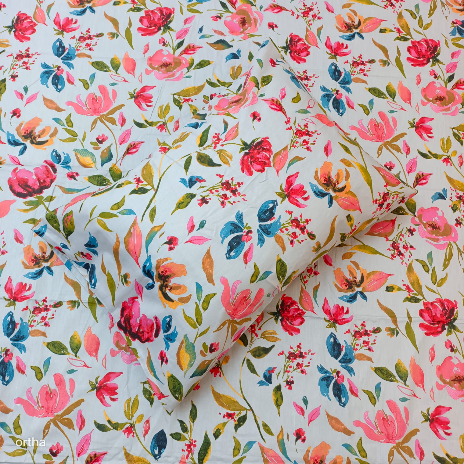 Head Pillow Cover – 100% Cotton (18/26 Inch) – 1 Pcs