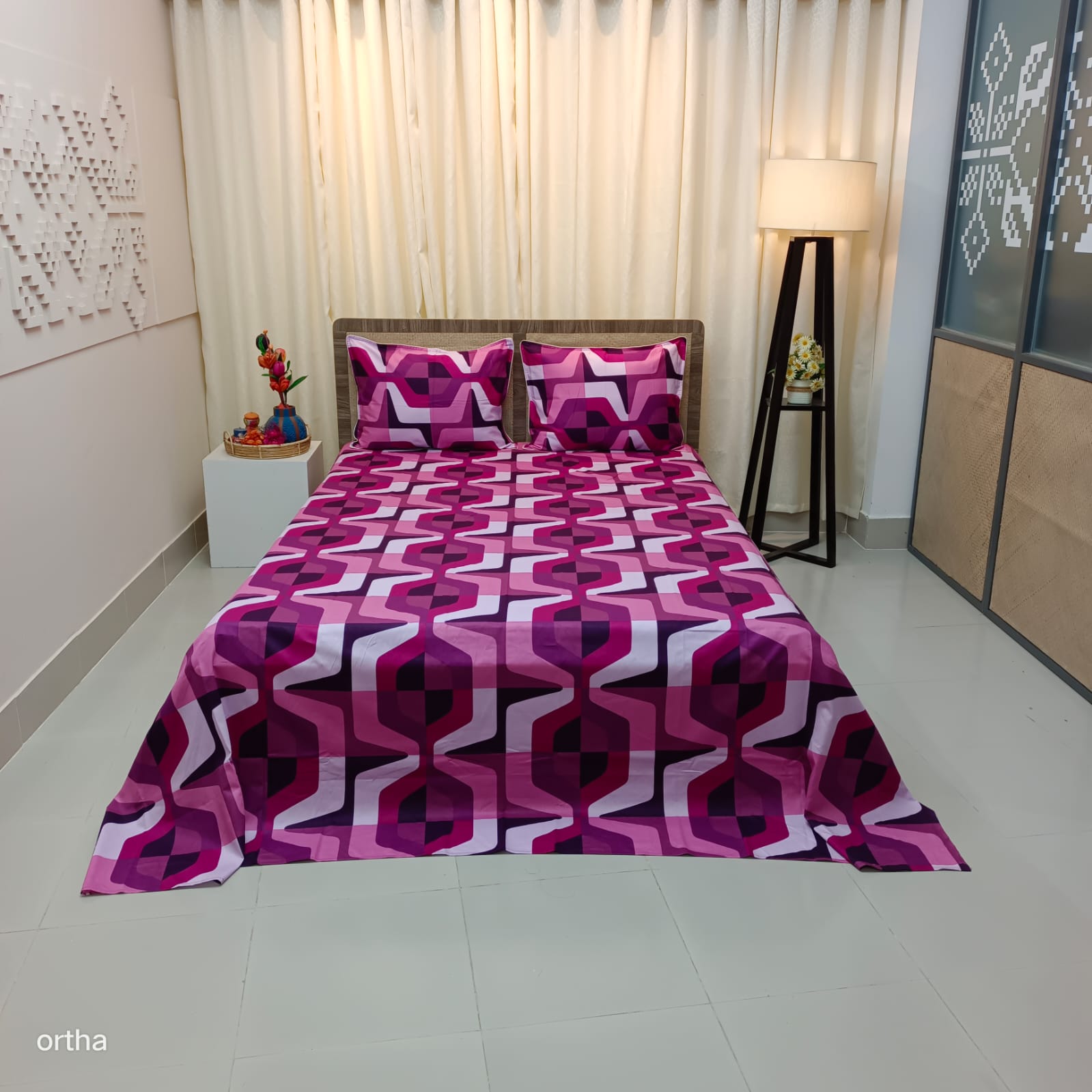 OLS Super King Size Luxury Twill Cotton Bedsheet
