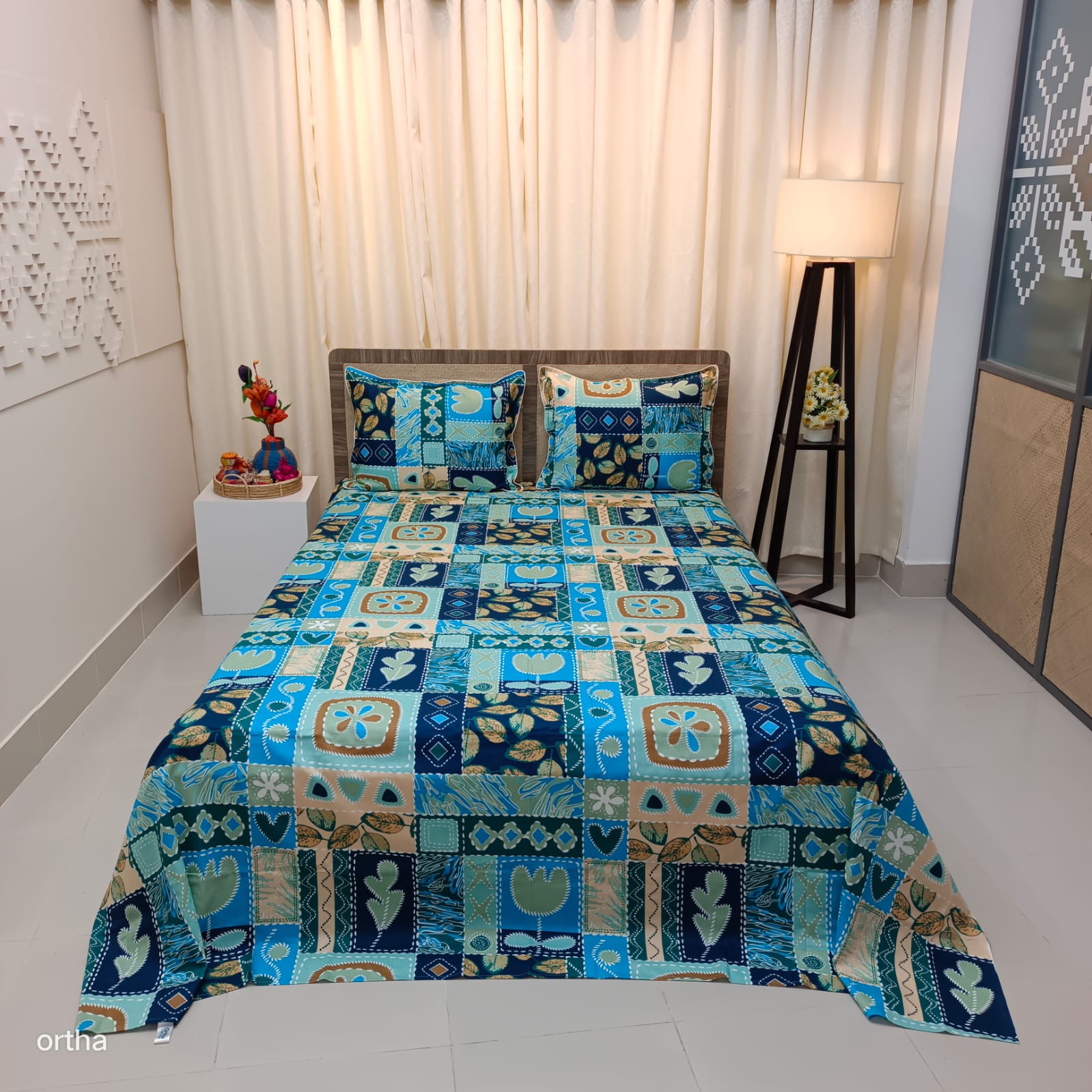 OLS Super King Size Luxury Twill Cotton Bedsheet