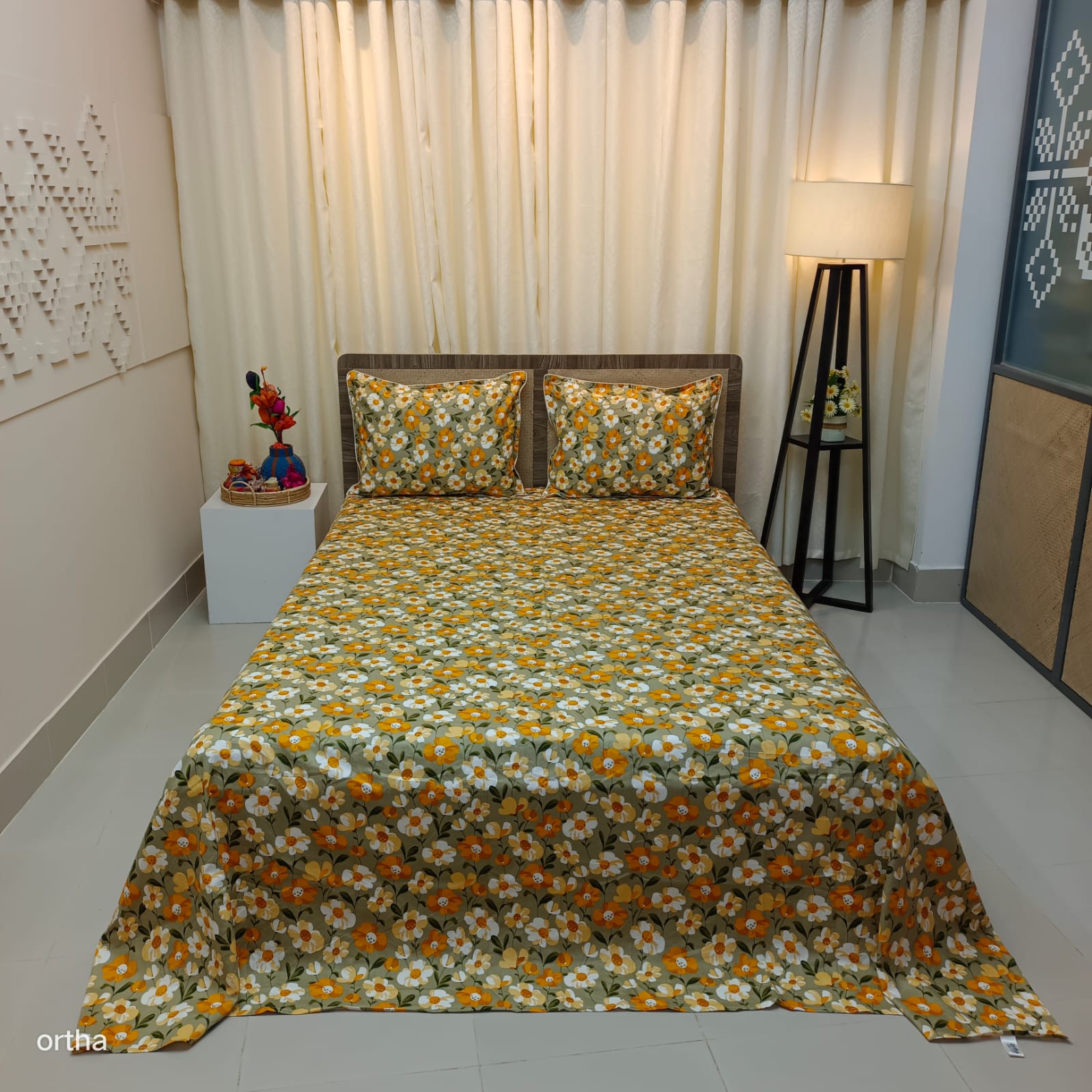 OLS Super King Size Luxury Twill Cotton Bedsheet