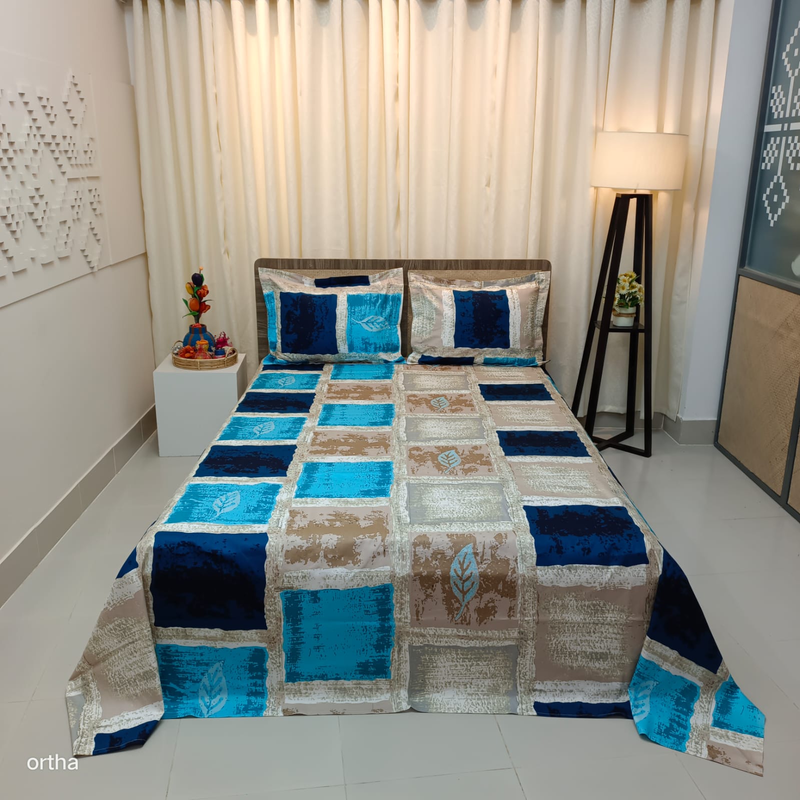 30/30 Count Premium Ortha Luxury Exclusive Bedsheet – King Size – 3 Pecs Set