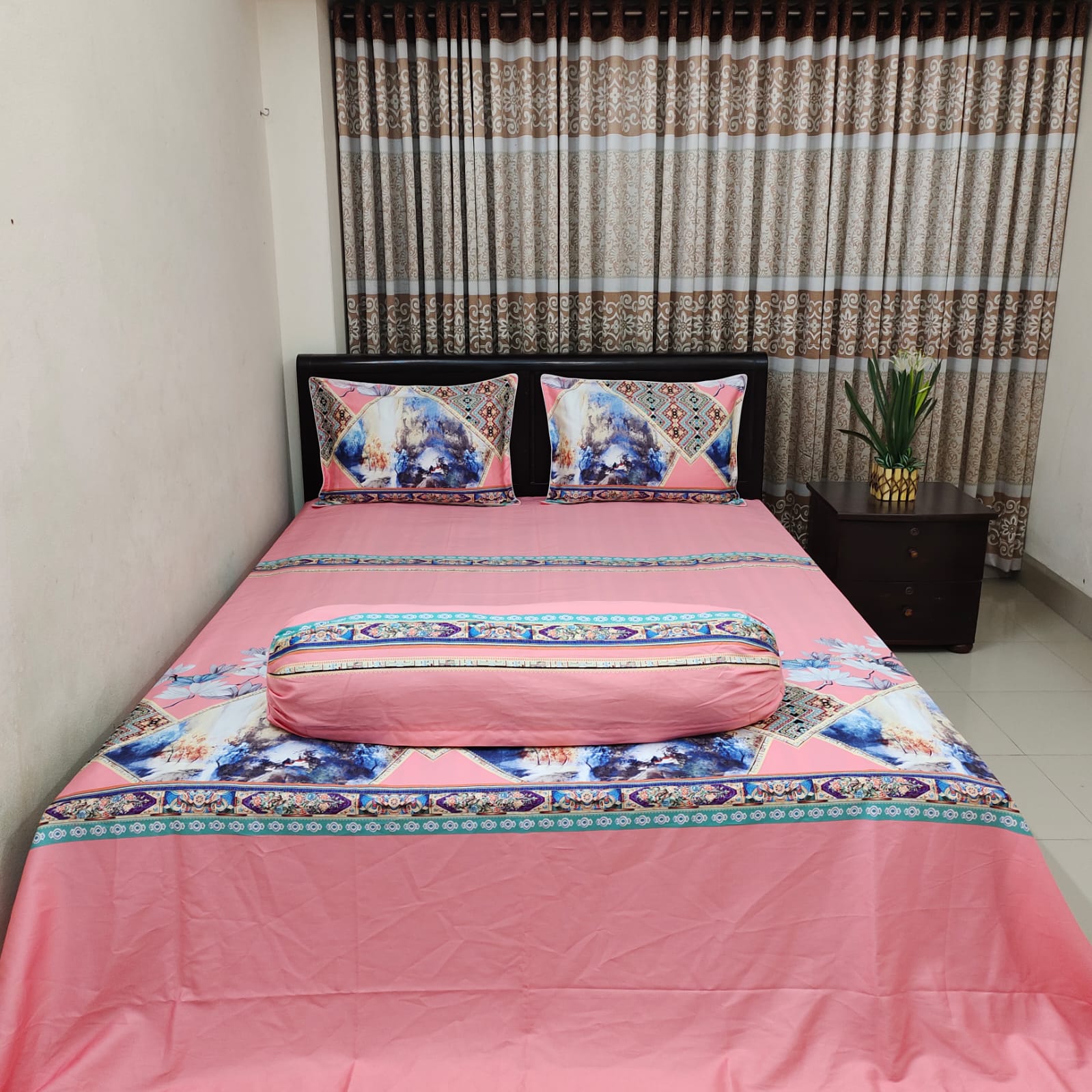 Super King Size High Quality Satin Cotton Bed Sheet