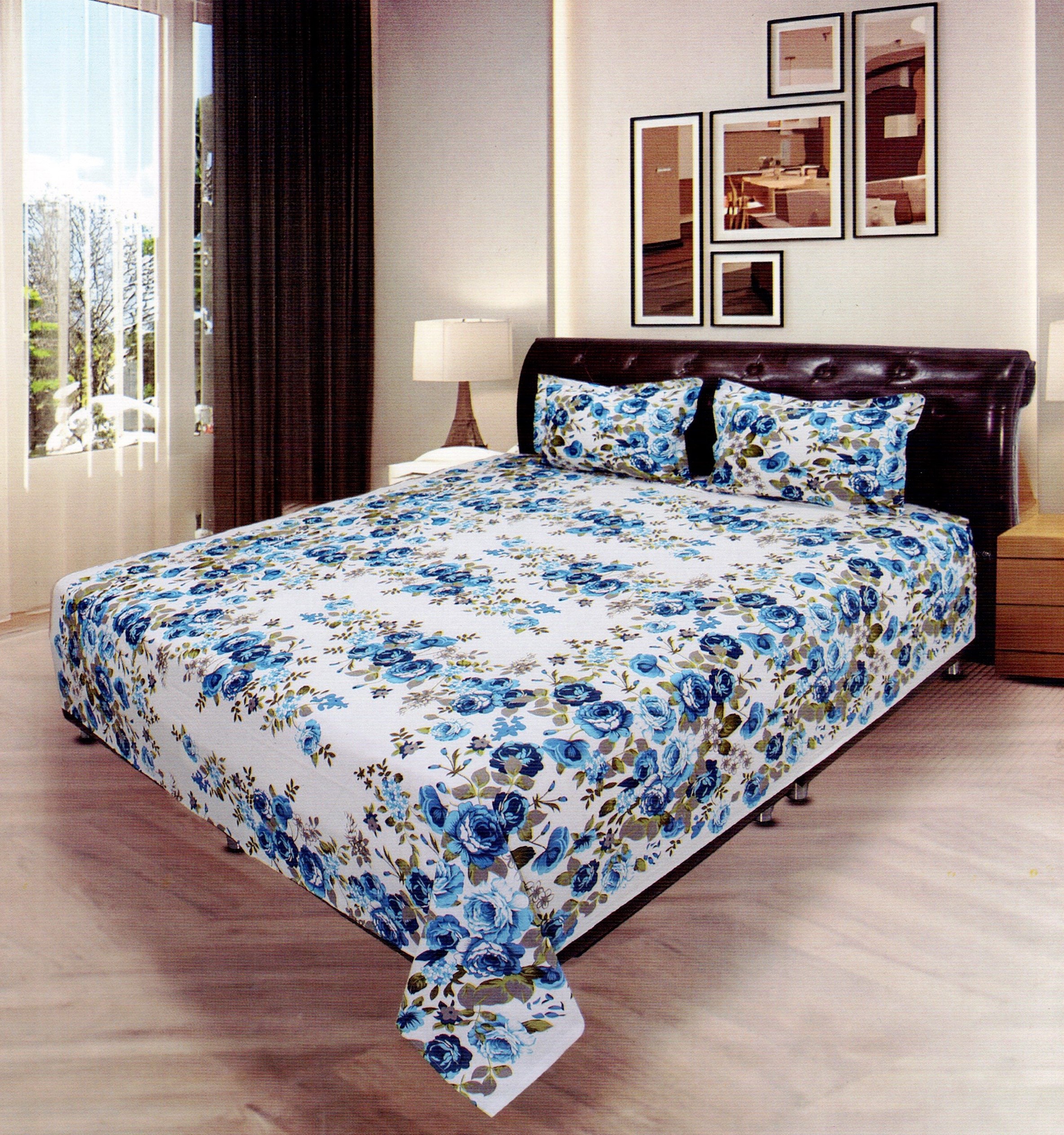 ORTHA EXCLUSIVE COTTON KING SIZE BEDSHEET - 3 PECS SET