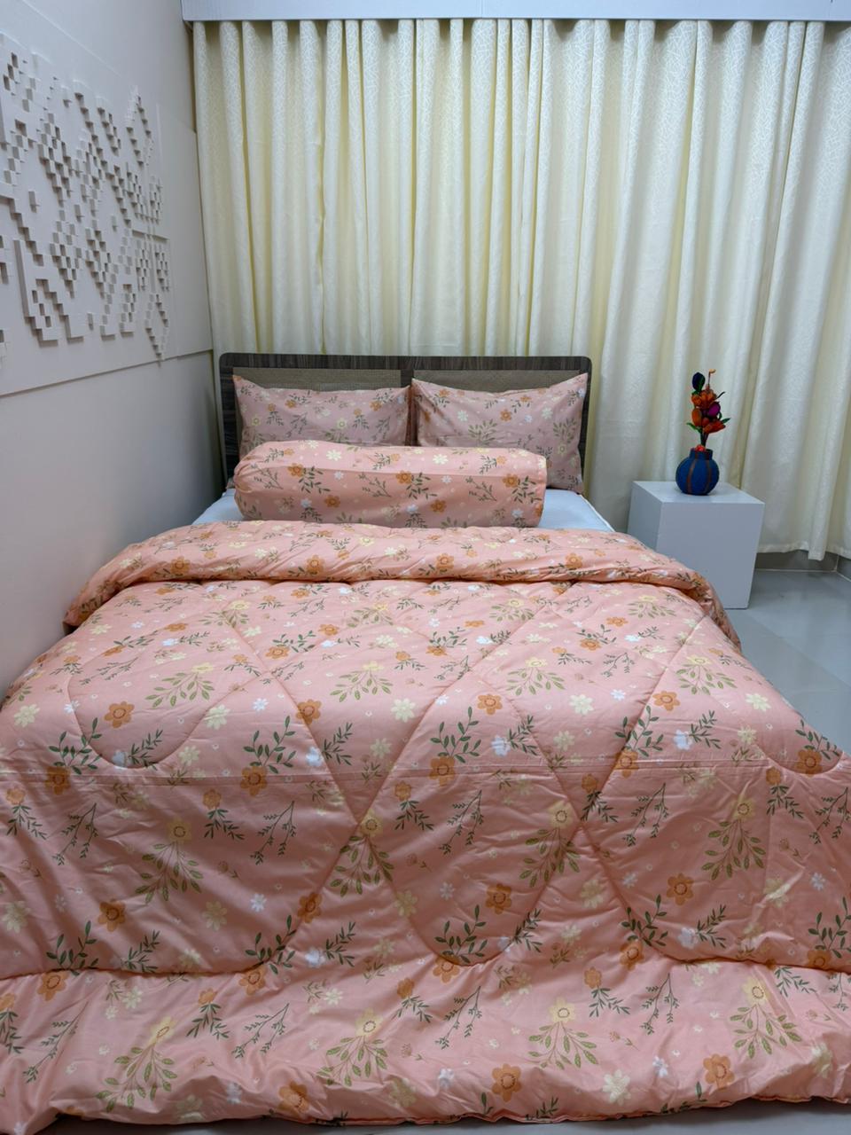 Export Quality King Size Ortha Exclusive Comforter (85 X 90 Inch) – Peach