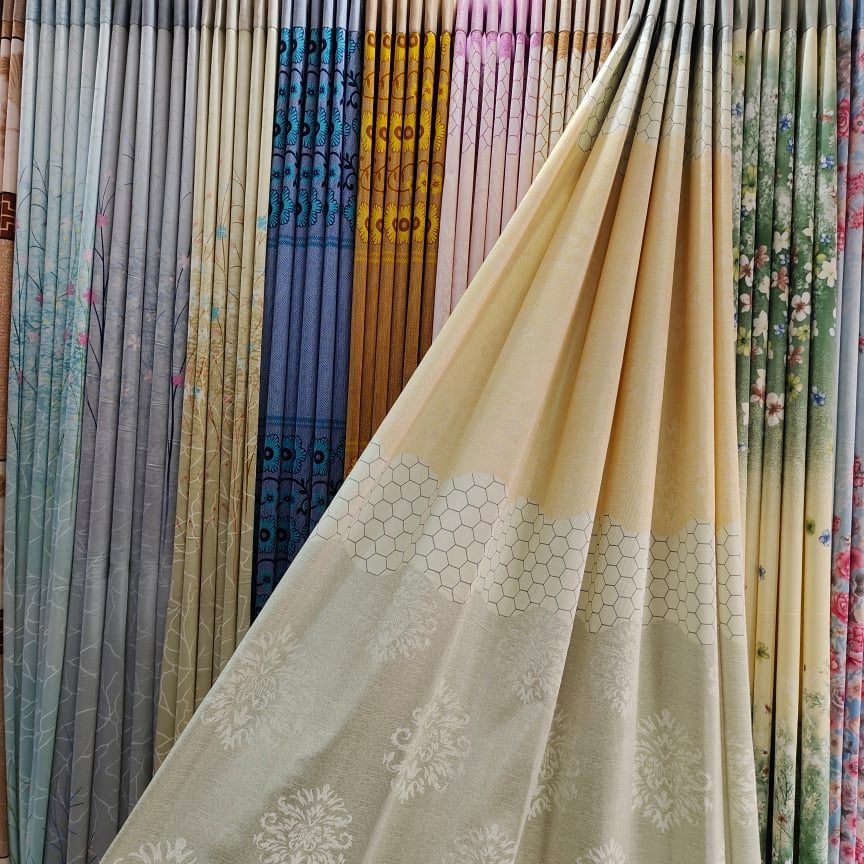 Ortha Luxury Curtain – Naksha Cream – 6 Kuchi