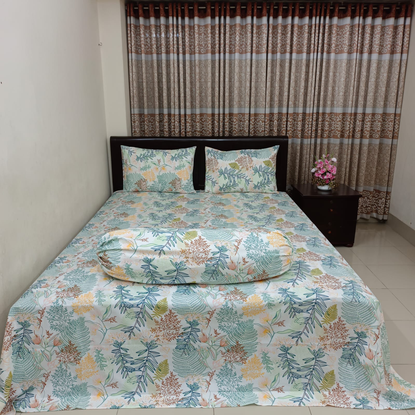 ORTHA EXCLUSIVE COTTON SUPER KING SIZE BEDSHEET – 4 Pecs Set