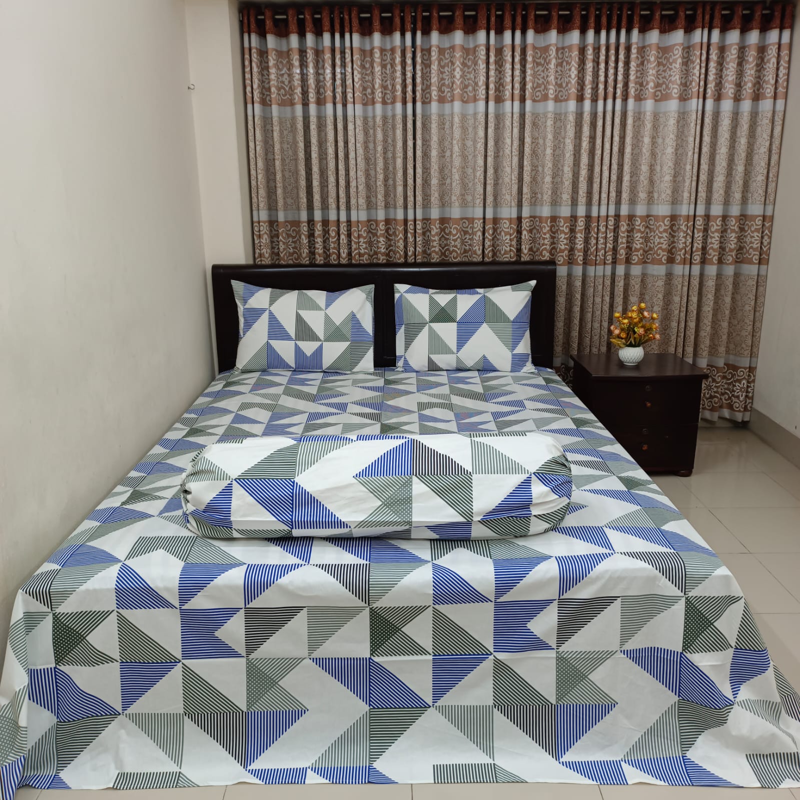 ORTHA EXCLUSIVE COTTON SUPER KING SIZE BEDSHEET – 4 Pecs Set