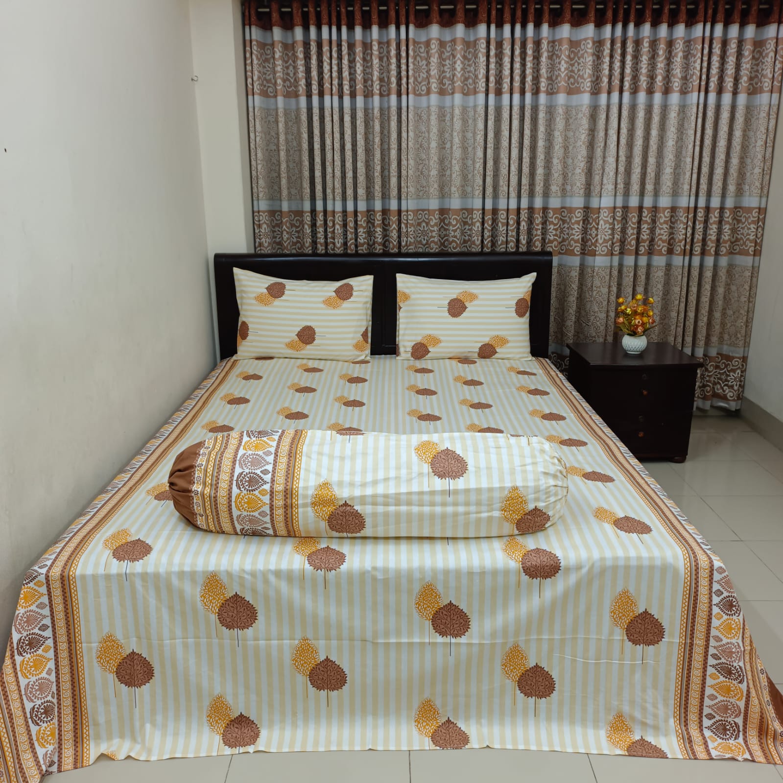 ORTHA EXCLUSIVE COTTON SUPER KING SIZE BEDSHEET – 4 Pecs Set