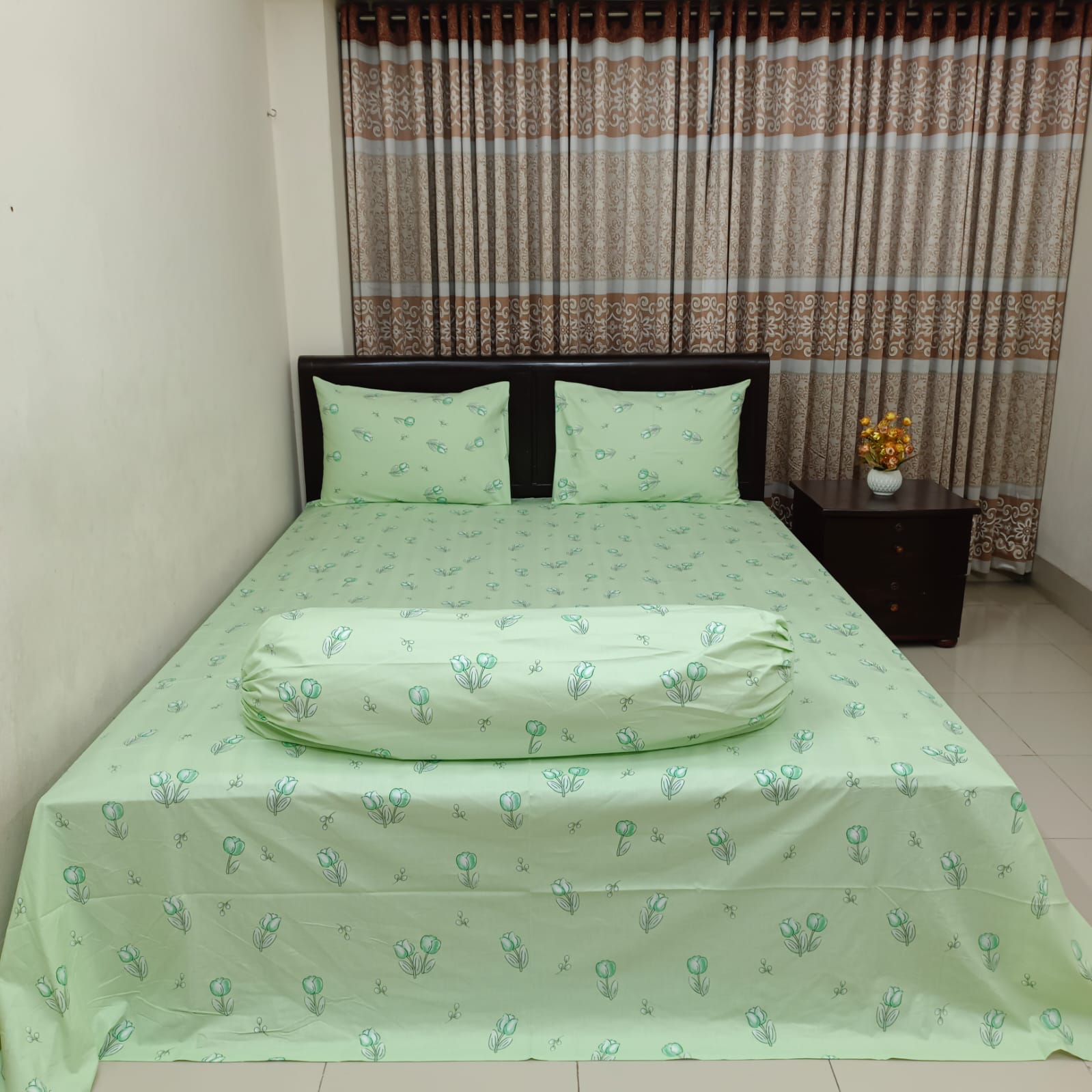 ORTHA EXCLUSIVE COTTON SUPER KING SIZE BEDSHEET – 4 Pecs Set