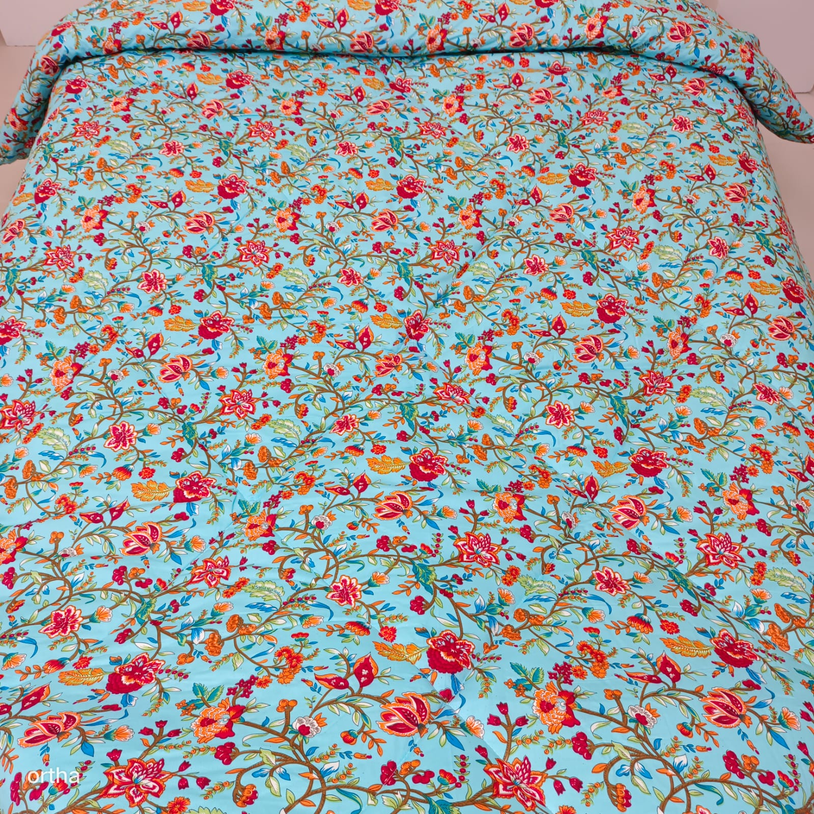 Finest Quality King Size Ortha Luxury Comforter (7 X 7.5 Feet) - Feather Touch Padding - Pori Paste - Image 2