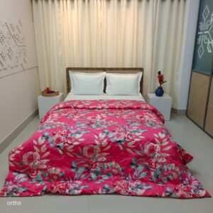 Finest Quality Super King Size Ortha Luxury Comforter (85 X 95 Inch) - Rose Pink