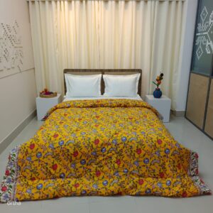 Finest Quality King Size Ortha Luxury Comforter (7 X 7.5 Feet) - Feather Touch Padding - Madhobi Lota