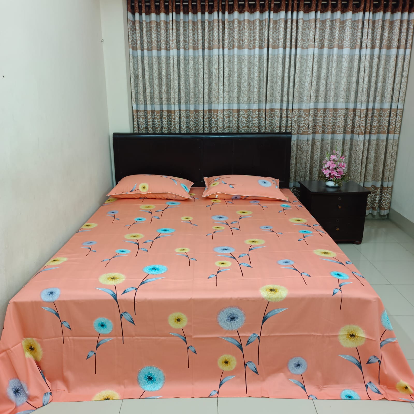 30/30 Count Luxury Exclusive Ortha Bedsheet – King Size – 3 Pecs Set