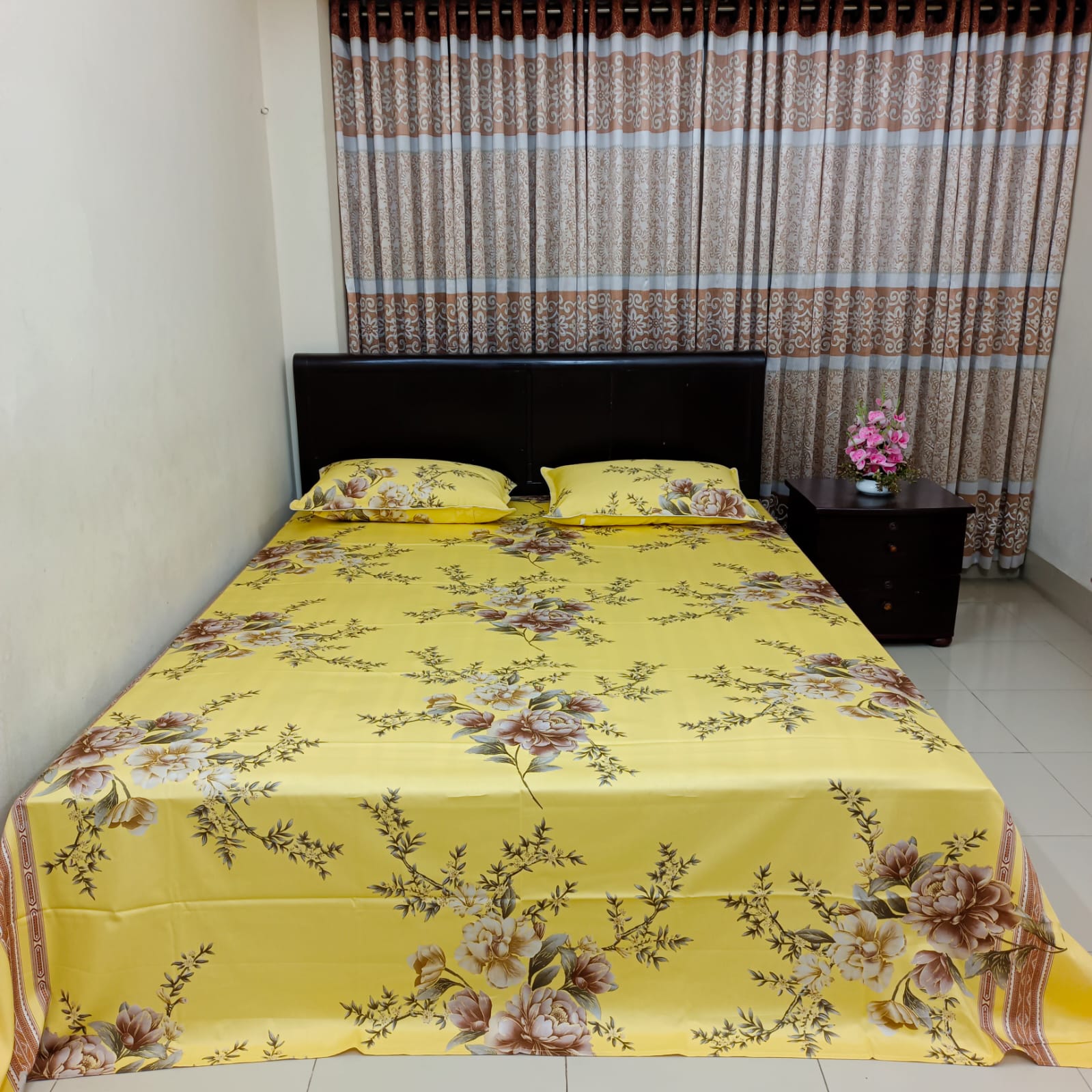 30/30 Count Luxury Exclusive Ortha Bedsheet – King Size – 3 Pecs Set