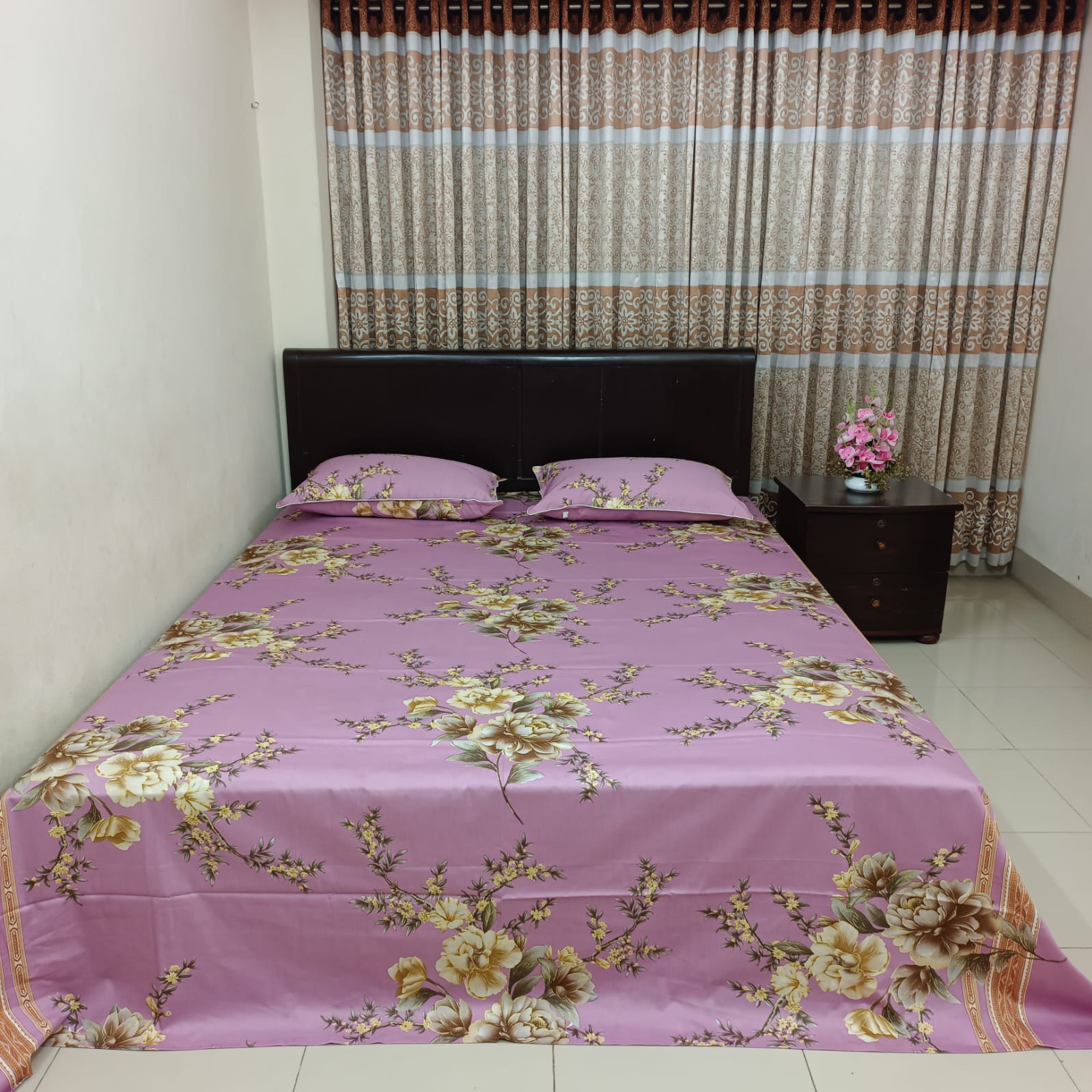 30/30 Count Luxury Exclusive Ortha Bedsheet – King Size – 3 Pecs Set