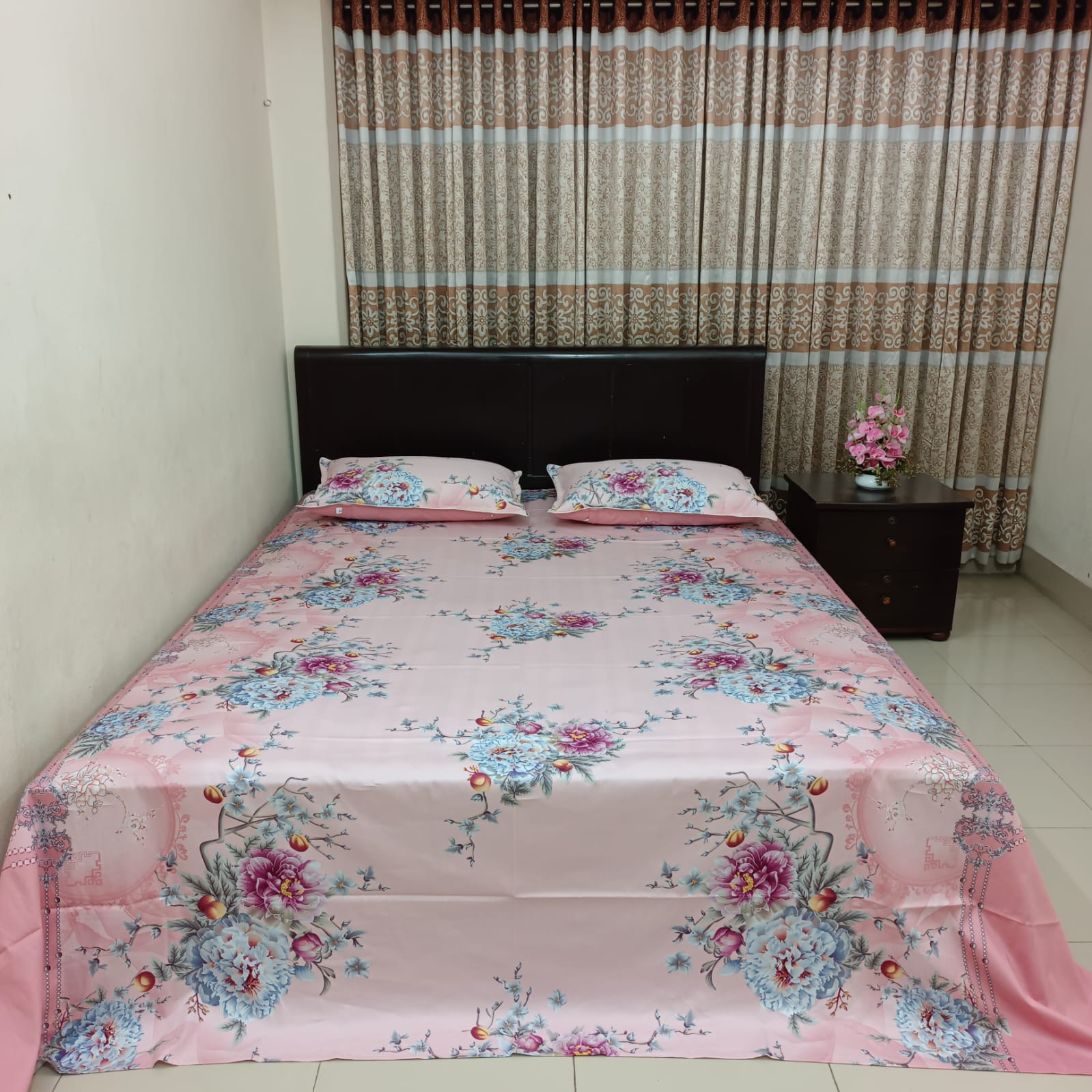 30/30 Count Luxury Exclusive Ortha Bedsheet – King Size – 3 Pecs Set