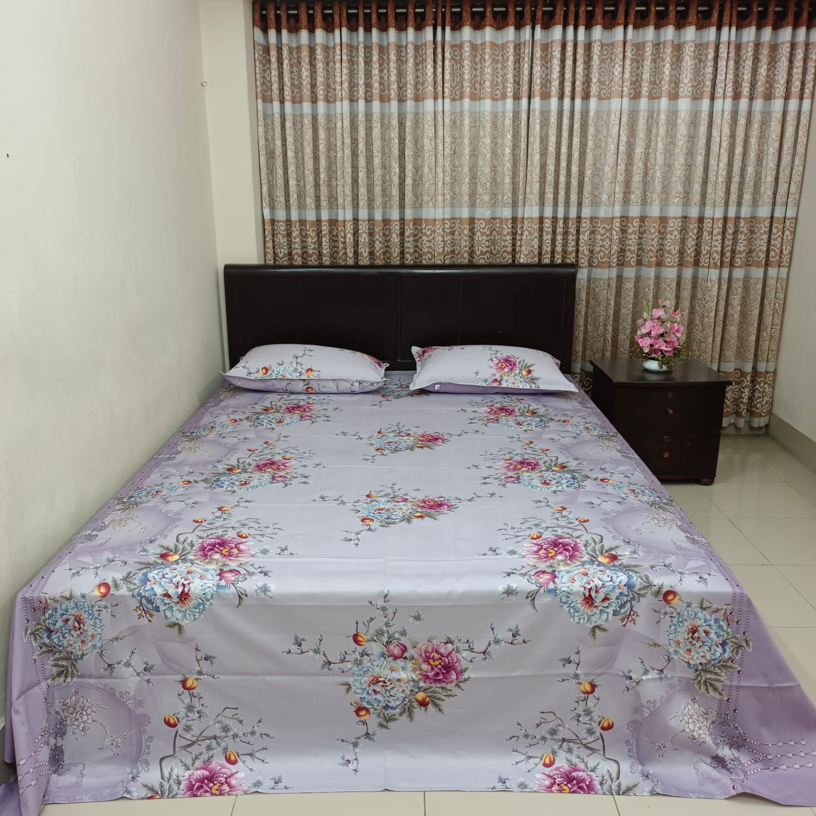 30/30 Count Luxury Exclusive Ortha Bedsheet – King Size – 3 Pecs Set