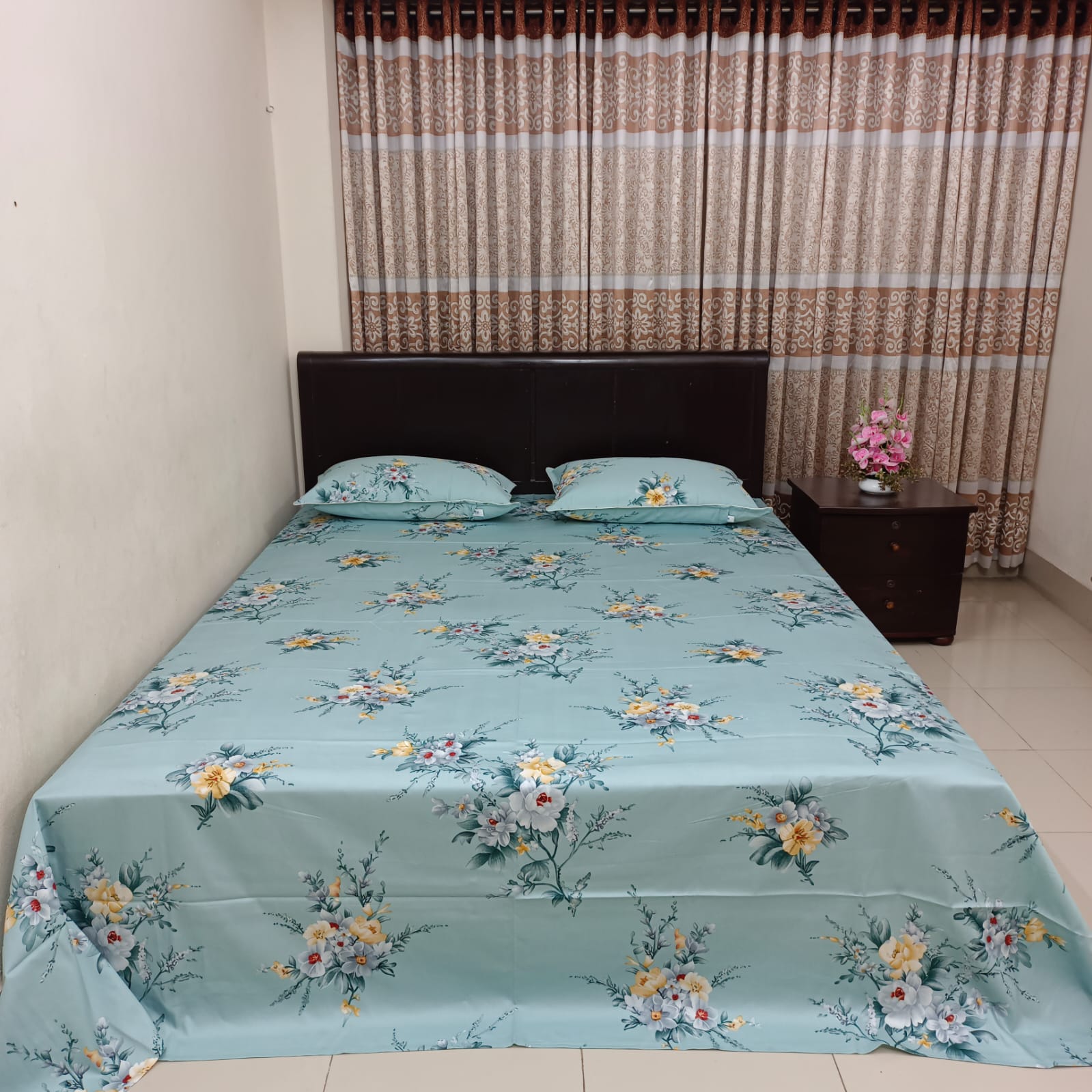 30/30 Count Luxury Exclusive Ortha Bedsheet – King Size – 3 Pecs Set
