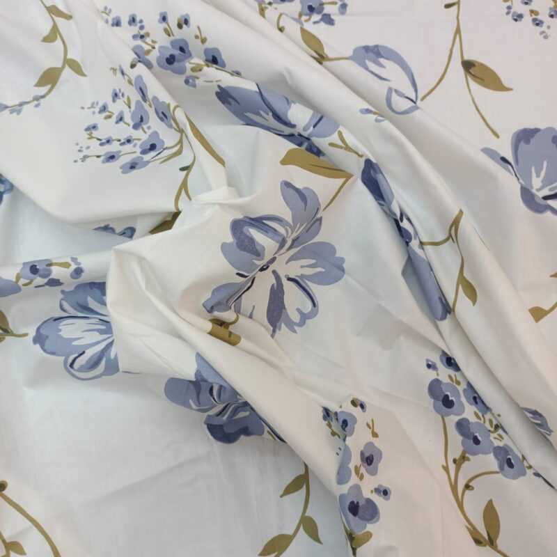 ORTHA EXPORT QUALITY PERCALE COTTON KING SIZE DOUBLE BEDSHEET – 3 PECS SET – PURPLE FLORA - Image 11