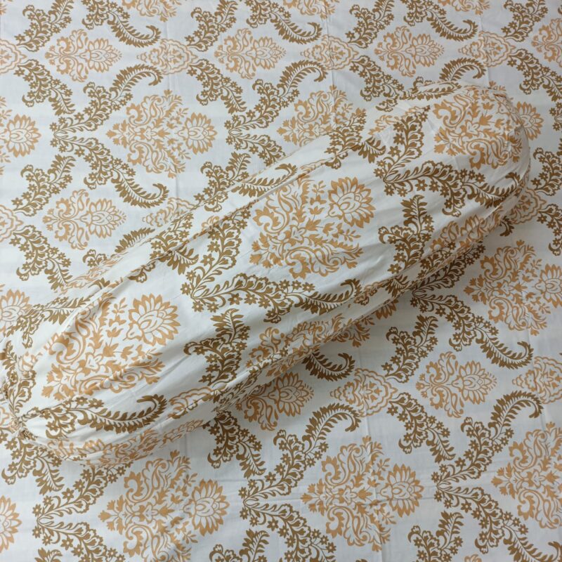 ORTHA EXPORT COTTON KING SIZE DOUBLE BEDSHEET – 3 PECS SET - GOLDEN KOLKA - Image 3