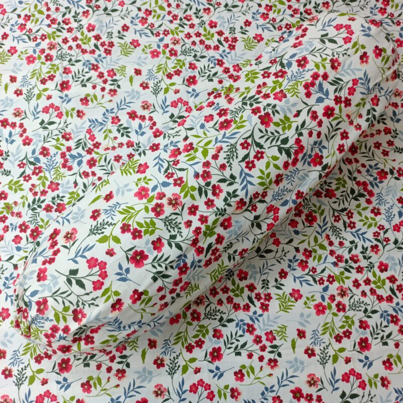 ORTHA EXPORT COTTON KING SIZE DOUBLE BEDSHEET – 3 PECS SET - CHERRY PLUM - Image 3