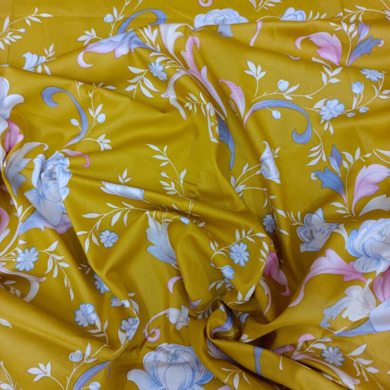 Luxury Twill Cotton Ortha Bedsheet – King Size – 3Pecs – King Mustered - Image 6