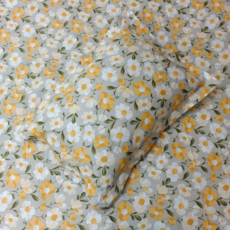 Luxury Twill Cotton Ortha Bedsheet – King Size – 3Pecs – Cosmos - Image 2