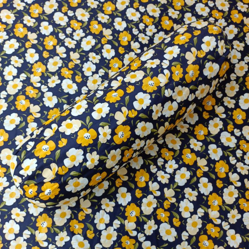 Luxury Twill Cotton Ortha Bedsheet – King Size – 3Pecs – Blue Cosmos - Image 3