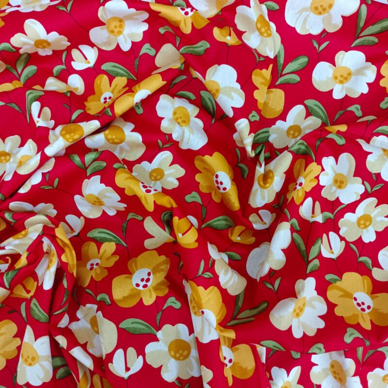 Luxury Twill Cotton Ortha Bedsheet – King Size – 3Pecs – Red Cosmos - Image 7