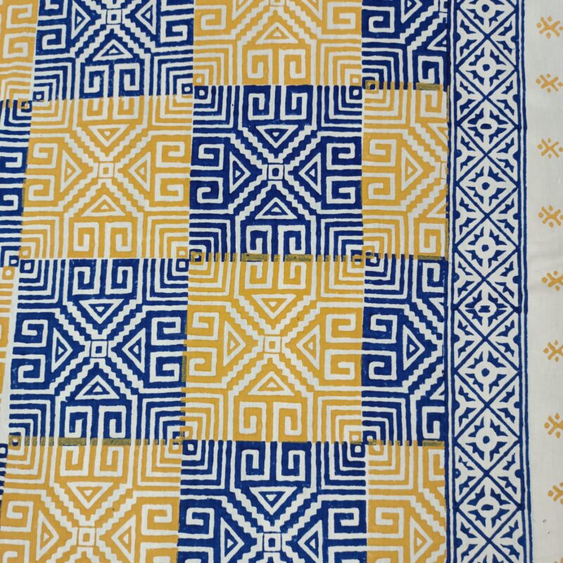 Hand Block Ortha Bedsheet – 4 Pecs – King Size - Image 5