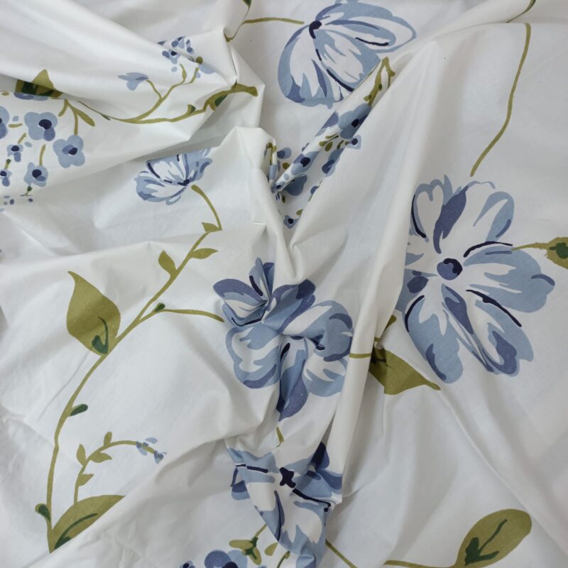 ORTHA EXPORT COTTON KING SIZE DOUBLE BEDSHEET – 3 PECS SET – PURPLE FLORA - Image 7