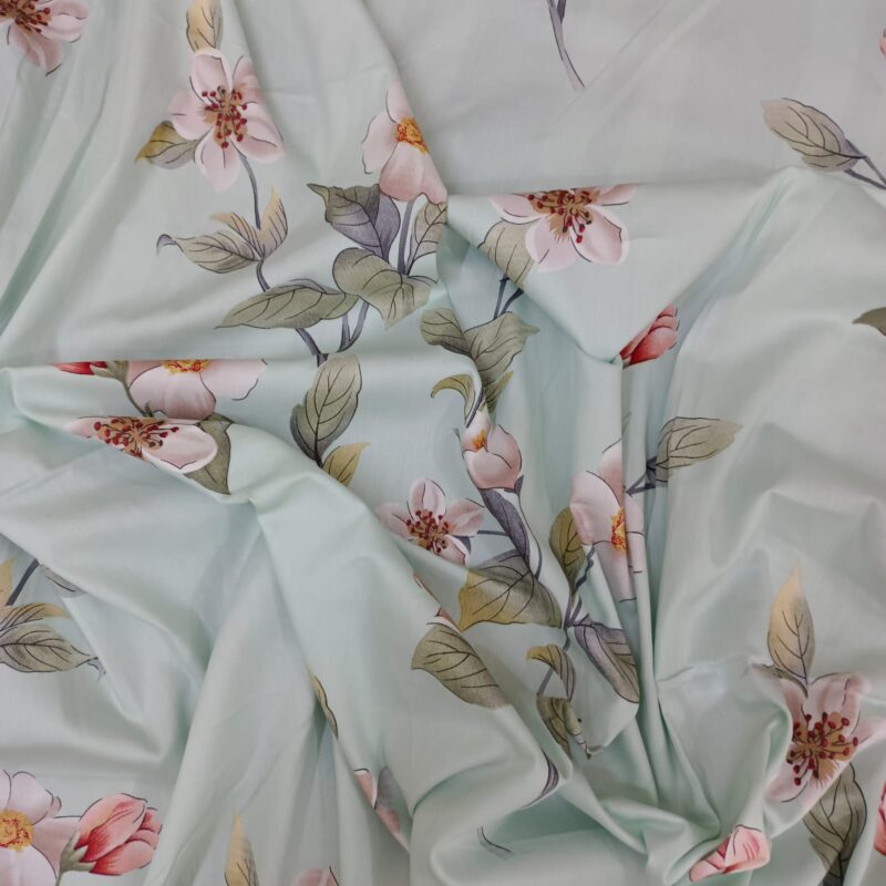 30/30 Count Luxury Exclusive Ortha Bedsheet – King Size – 3 Pecs Set – Pastel Flora - Image 6