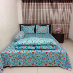 5 Pecs Ortha Luxury Couple Comforter Set (Pori Paste)