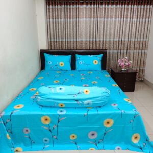 30/30 Count Luxury Exclusive Ortha Bedsheet – King Size – 4 Pecs Set – Neon Sky