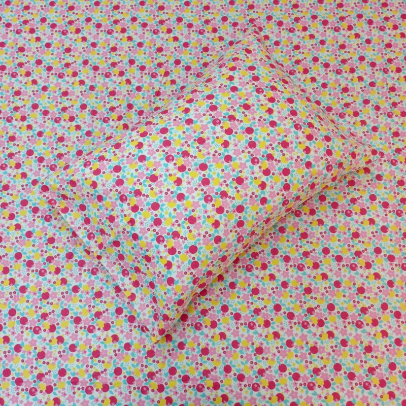 ORTHA EXPORT QUALITY PERCALE COTTON KING SIZE DOUBLE BEDSHEET – 3 PECS SET – DOT STAR - Image 2