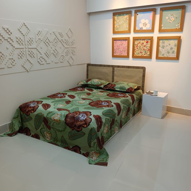 Luxury Twill Cotton Ortha Bedsheet – King Size – 3Pecs – D Indica - Image 7