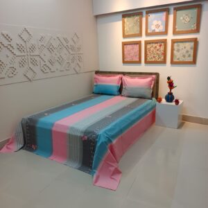 ORTHA EXCLUSIVE COTTON KING SIZE BEDSHEET – 3 PECS SET