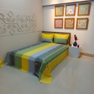ORTHA EXCLUSIVE COTTON KING SIZE BEDSHEET – 3 PECS SET