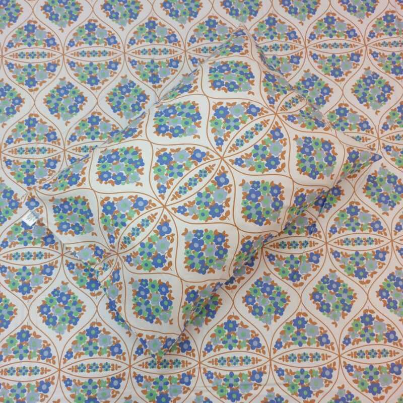 ORTHA EXPORT COTTON KING SIZE DOUBLE BEDSHEET – 3 PECS SET – ITALIANO MOSAIC - Image 3