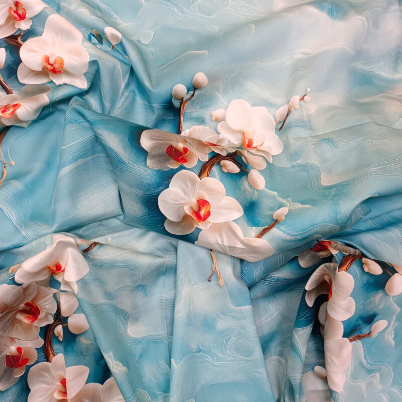 Super King Size High Quality 3D Design Satin Cotton Bed Sheet – 3 Pecs Set – Z Bell - Image 8