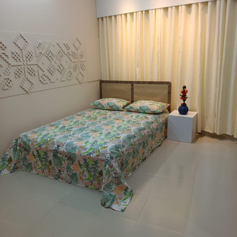 ORTHA EXPORT QUALITY PERCALE COTTON KING SIZE DOUBLE BEDSHEET – 3 PECS SET – SNOW FOREST - Image 6