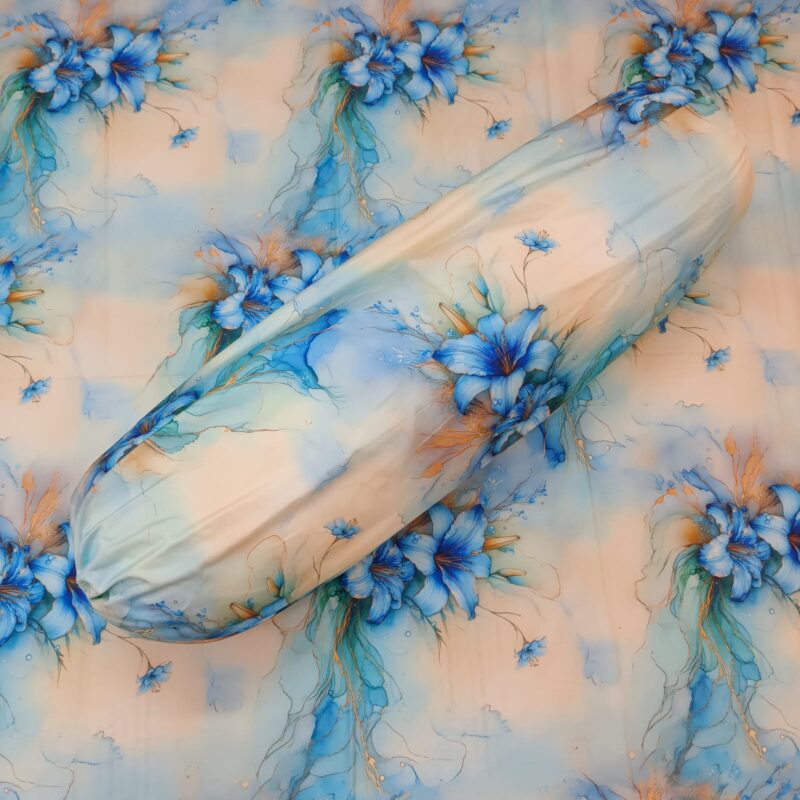 Super King Size High Quality 3D Design Satin Cotton Bed Sheet – 3 Pecs Set – Tuberose - Image 6