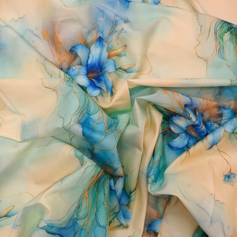 Super King Size High Quality 3D Design Satin Cotton Bed Sheet – 3 Pecs Set – Tuberose - Image 8