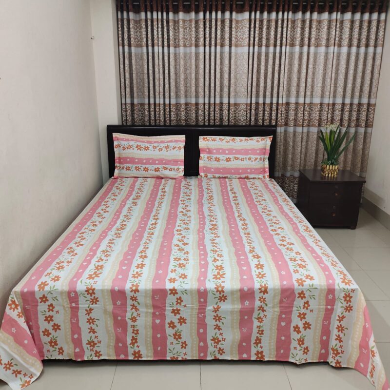 ORTHA EXCLUSIVE COTTON KING SIZE BEDSHEET - 3 PECS SET