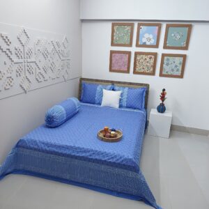 Hand Block Ortha Bedsheet – 4 Pecs – King Size