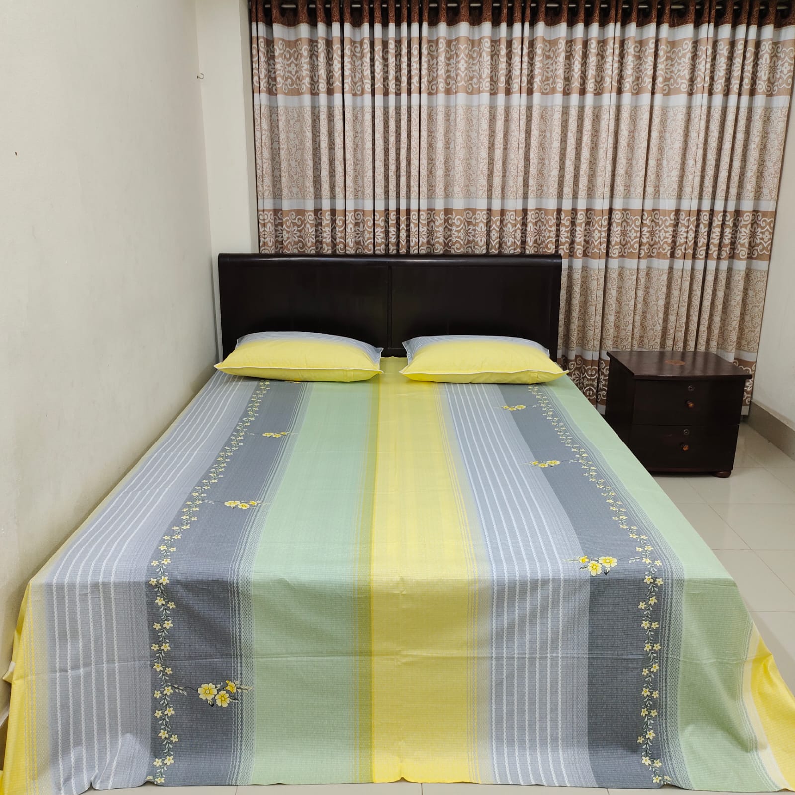 ORTHA EXCLUSIVE COTTON KING SIZE BEDSHEET – 3 PECS SET