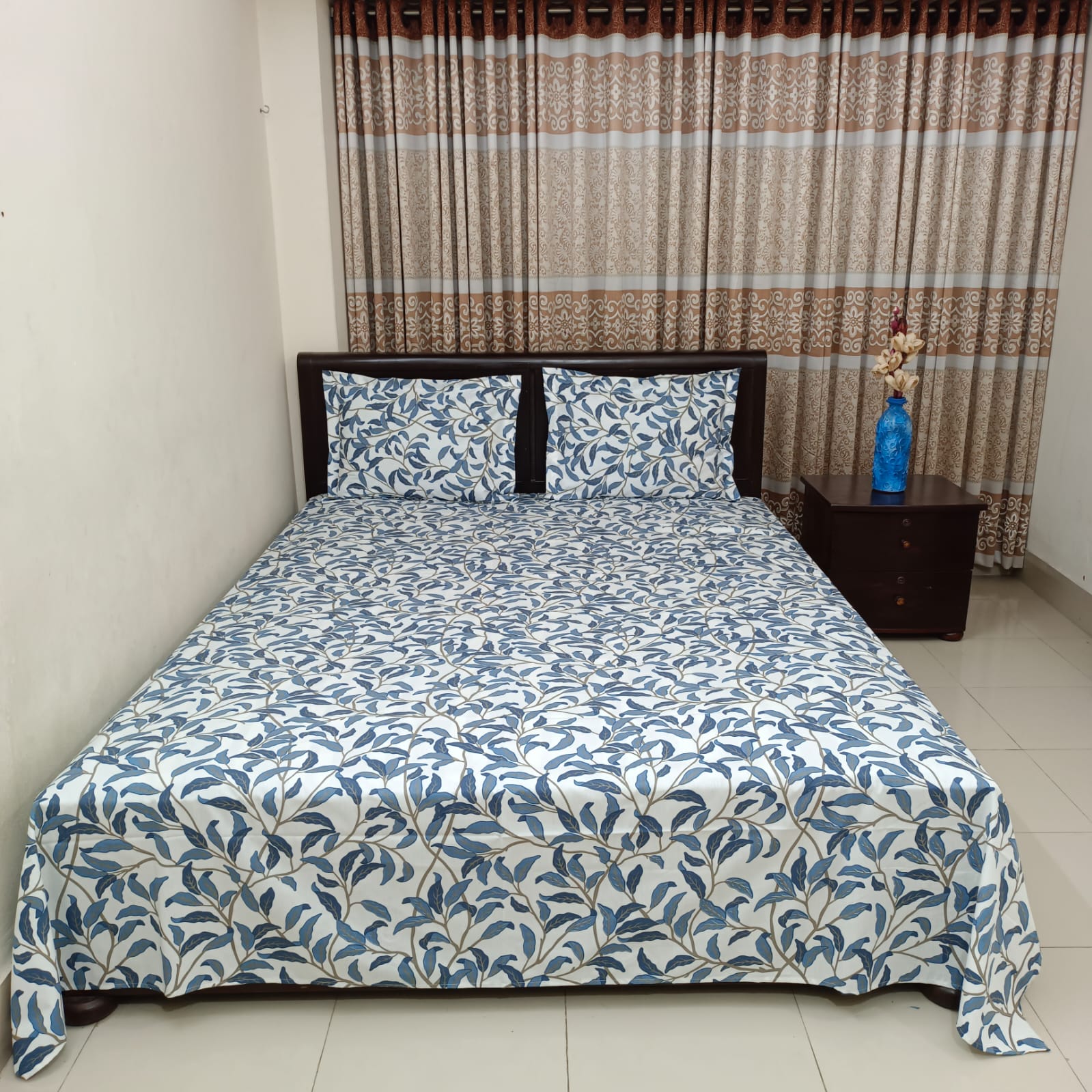 ORTHA EXCLUSIVE COTTON KING SIZE BEDSHEET – 3 PECS SET